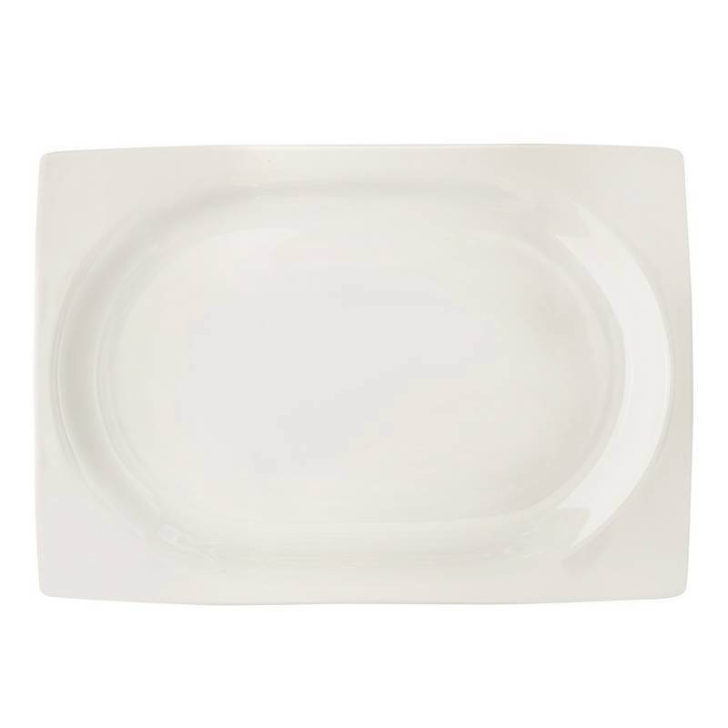 Cryspo Trio Ραβιέρα Παραλληλόγραμμη Πορσελάνης 24x16εκ 